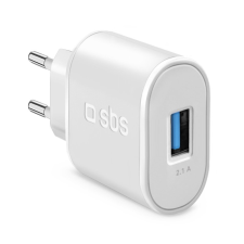 SBS TETR1USB2AWFAST 1x USB Type-A Hálózati töltő - Fehér (10W) mobiltelefon kellék