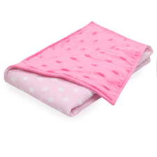 Scamp Minky-vászon takaró (Pink Rosa Stars) babaágynemű, babapléd