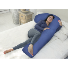 Scamp ölelő párna F-alakú 80x150cm Sötétkék-szürke FELP006_80 kismama párna