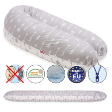 Scamp szoptatós párna univerzális pamut Arrow Grey White SZPE141 kismama párna