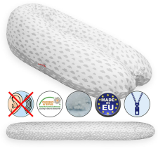  Scamp szoptatós párna univerzális pamut Little Clouds Grey White SZPE220 kismama párna