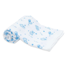 Scamp tetra textil pelenka 1db-os - Kék macis mosható pelenka