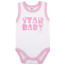 Scamp Ujjatlan baba kombidresz (80) - Star Baby rózsaszín kombidressz, body