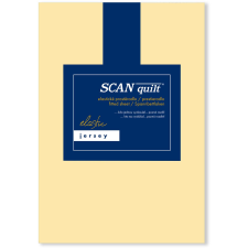 Scanquilt JERSEY ELASTIC LYCRA lepedő, banánsárga, 160×200 cm (31009) lakástextília