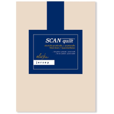 Scanquilt JERSEY ELASTIC LYCRA lepedő, bézs, 200×220 cm lakástextília