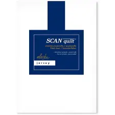 Scanquilt JERSEY ELASTIC LYCRA lepedő, fehér, 90×200 cm lakástextília