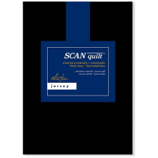 Scanquilt JERSEY ELASTIC LYCRA lepedő, fekete, 200×220 cm lakástextília