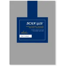 Scanquilt JERSEY ELASTIC LYCRA lepedő, középszürke, 180×200 cm lakástextília
