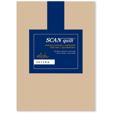 Scanquilt JERSEY ELASTIC LYCRA lepedő, mogyoróbarna, 200×220 cm lakástextília