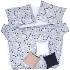 Scanquilt KLASIK ágyneműhuzat, mancsok, szürke-barna, 140 × 200/70 × 90 cm (35005) lakástextília