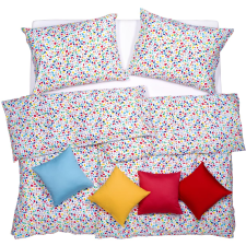 Scanquilt KLASIK DESIGN ágyneműhuzat, Barcelona, tarka, 140 × 200/70 × 90 cm (34793) lakástextília