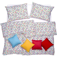 Scanquilt povlečení KLASIK DESIGN barcelona pestrá 140 × 200/70 × 90 cm lakástextília