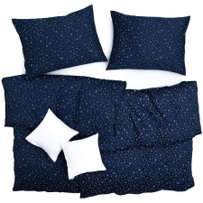 Scanquilt povlečení SATÉN PLUS hvězdičky modrobílá 140 × 200/70 × 90 cm lakástextília