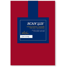 Scanquilt prostěradlo JERSEY ELASTIC LYCRA červená 140 × 200 cm lakástextília