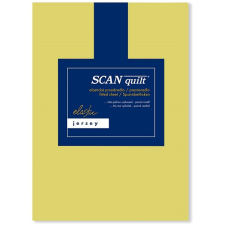 Scanquilt prostěradlo JERSEY ELASTIC LYCRA žlutozelená 180 × 200 cm lakástextília