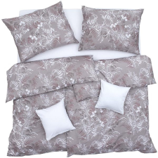 Scanquilt SATÉN DESIGN ágyneműhuzat, tiffany-safari, szürkésbézs, 140×200/70×90 cm lakástextília