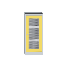 SCH T5 B vegyszerszekrény rácsbetétes ajtóval, kifolyásgátló polcokkal medence kiegészítő