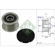 Schaeffler INA generátor szabadonfutó 535 0016 10 autóalkatrész