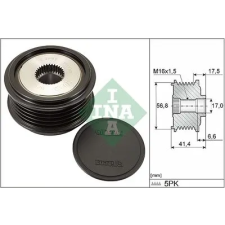 Schaeffler INA generátor szabadonfutó 535 0071 30 autóalkatrész