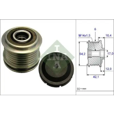 Schaeffler INA generátor szabadonfutó 535 0181 10 autóalkatrész