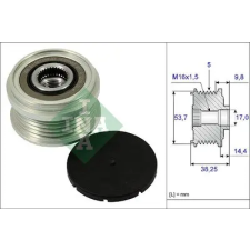 Schaeffler INA generátor szabadonfutó 535 0242 10 autóalkatrész