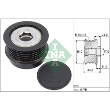 Schaeffler INA generátor szabadonfutó Schaeffler INA 535 0355 10 autóalkatrész