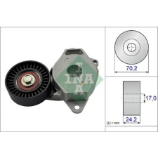 Schaeffler INA Szíjfeszítő, hosszbordás szíj 534 0409 10 autóalkatrész