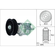 Schaeffler INA Szíjfeszítő, hosszbordás szíj Schaeffler INA 534 0185 10 autóalkatrész