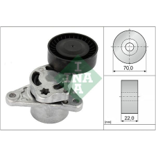 Schaeffler INA Szíjfeszítő, hosszbordás szíj Schaeffler INA 534 0709 10 autóalkatrész