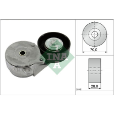 Schaeffler INA Szíjfeszítő, hosszbordás szíj Schaeffler INA 534 0813 10 autóalkatrész