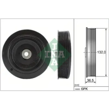 Schaeffler INA Szíjtárcsa, főtengely 544 0007 10 autóalkatrész