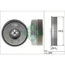 Schaeffler INA Szíjtárcsa, főtengely 544 0501 10 autóalkatrész