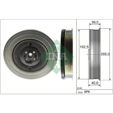 Schaeffler INA Szíjtárcsa, főtengely Schaeffler INA 544 0503 10 autóalkatrész