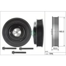 Schaeffler INA Szíjtárcsa készlet, forgattyús tengely 544 0132 20 autóalkatrész