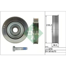 Schaeffler INA Szíjtárcsa készlet, forgattyús tengely 544 0173 20 autóalkatrész