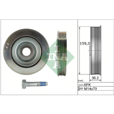 Schaeffler INA Szíjtárcsa készlet, forgattyús tengely Schaeffler INA 544 0173 20 autóalkatrész