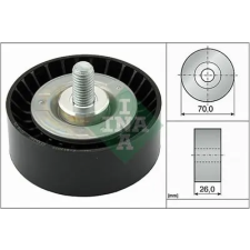 Schaeffler INA Szíjtárcsa/vezetőgörgő, hosszbordás szíj 532 0475 10 autóalkatrész