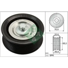 Schaeffler INA Szíjtárcsa/vezetőgörgő, hosszbordás szíj 532 0531 10 autóalkatrész