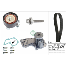 Schaeffler INA Vízpumpa + fogasszíj készlet Schaeffler INA 530 0605 30 autóalkatrész