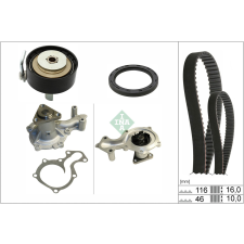 Schaeffler INA Vízpumpa + fogasszíj készlet Schaeffler INA 530 0958 30 autóalkatrész