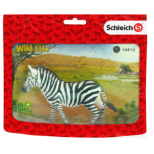 Schleich 14810S Zebra kanca figura - Wild Life játékfigura