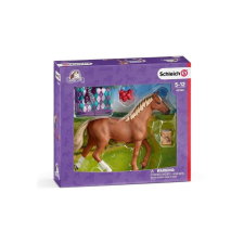 Schleich 42360 Angol Telivér kanca takaróval játékszett - Horse Club játékfigura