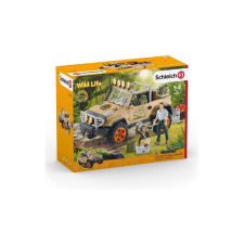 Schleich 42410 Terepjáró csörlővel játékszett - Wild Life játékfigura