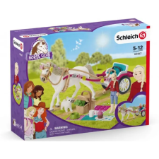 Schleich 42467 Kocsi lovasbemutatóhoz piknikkel játékszett - Horse Club játékfigura