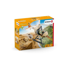 Schleich 42476 Állatmentő helikopter játékszett - Wild Life játékfigura