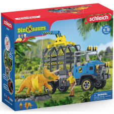 Schleich 42565 Dínómentő teherautó Triceratops dínóval játékfigura