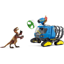 Schleich 42604 Dínó elfogó teherautó raptorral játékfigura