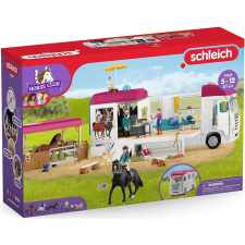Schleich 42619 Lószállító és lakóbusz lovakkal játékfigura
