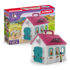 Schleich 42703 Horse Club hordozható nyitott istálló játékfigura