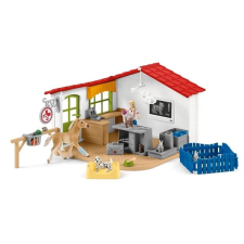 Schleich Állatorvosi rendelő háziállatokkal 42502 játékfigura